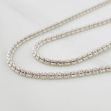 Cadena Ice 14.1g / 70cm / 2.4mm Oro Blanco 18K