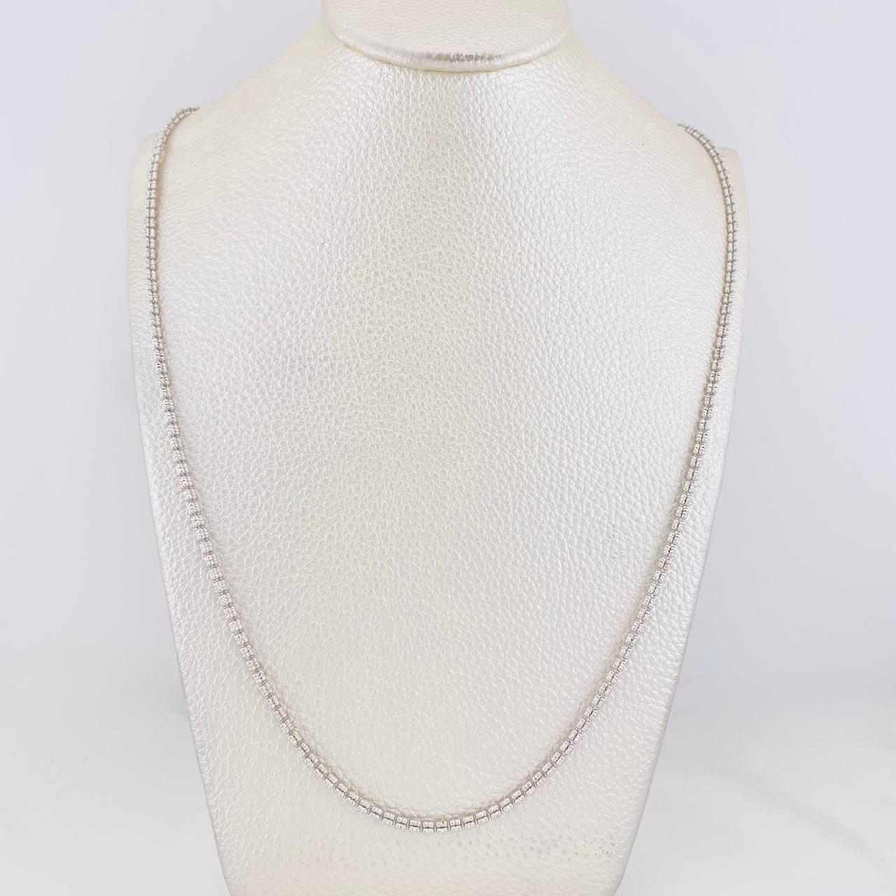 Cadena Ice 11.75g / 60cm / 2.45mm Oro Blanco 18K