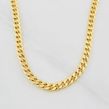 Cadena Cubana 5g / 60cm / 4.33mm Oro Amarillo 18K