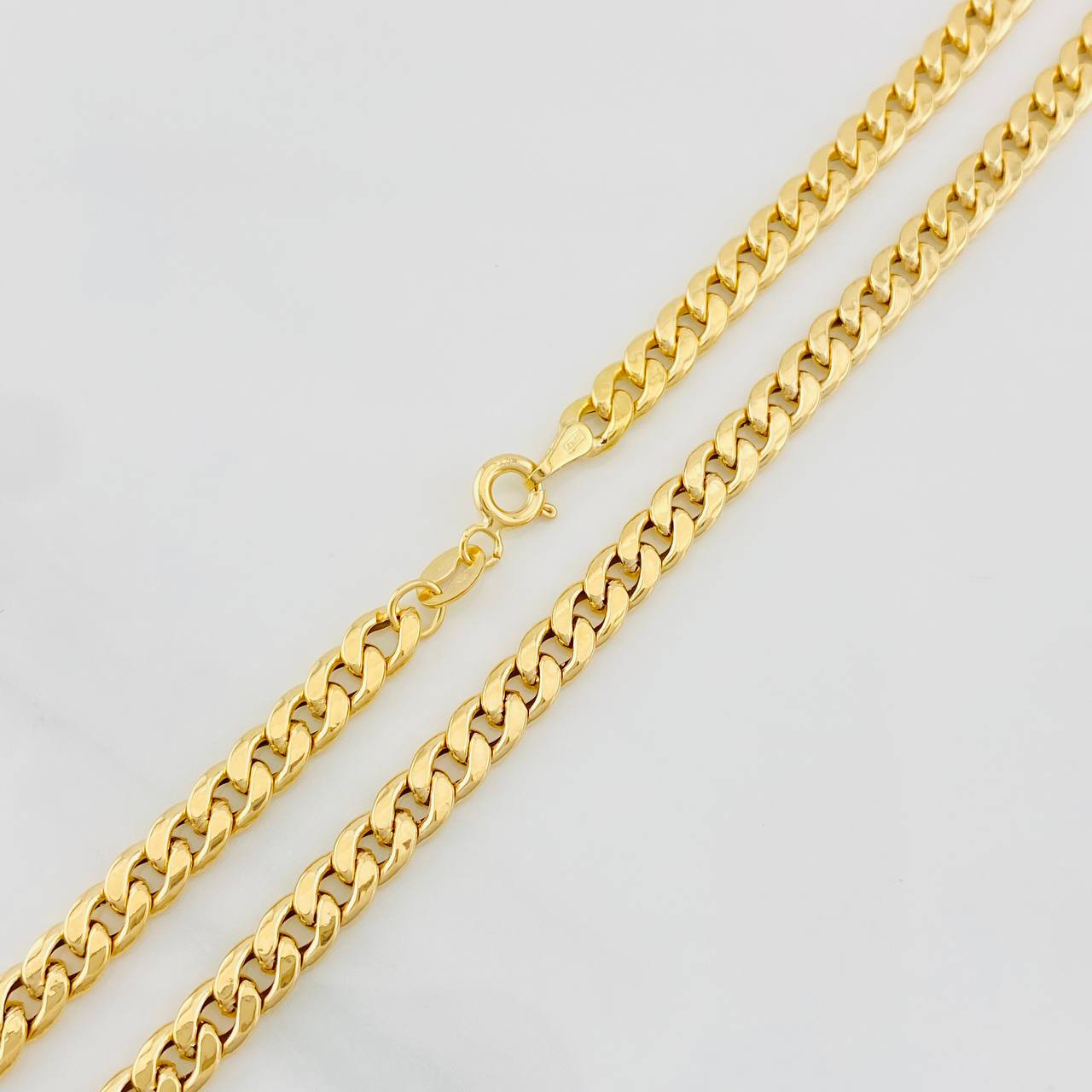 Cadena Cubana 4.8g / 60cm / 4.3mm Oro Amarillo 18K