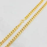 Cadena Cubana 5.85g / 70cm / 4.3mm Oro Amarillo 18K