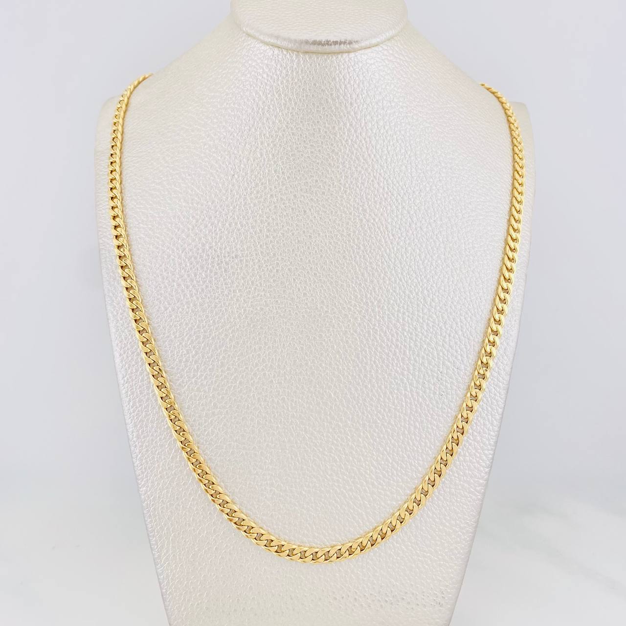 Cadena Cubana 4.8g / 60cm / 4.29mm Oro Amarillo 18K