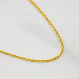 Cadena Franco 1.85g / 50cm / 0.74mm Oro Amarillo 18K