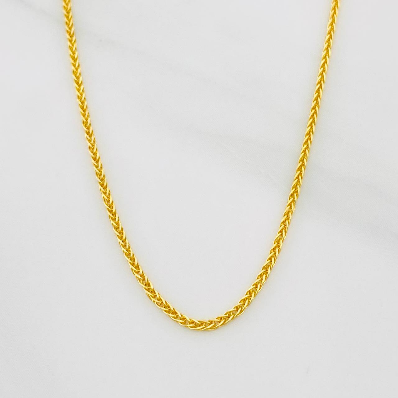 Cadena Franco 1.85g / 50cm / 0.74mm Oro Amarillo 18K