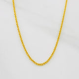 Cadena Franco 1.85g / 50cm / 0.74mm Oro Amarillo 18K