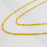 Cadena Franco 1.85g / 50cm / 0.74mm Oro Amarillo 18K