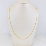 Cadena Franco 1.85g / 50cm / 0.74mm Oro Amarillo 18K