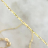 Cadena Escalera 1.3gr / 50cm / 1mm Oro Amarillo +3