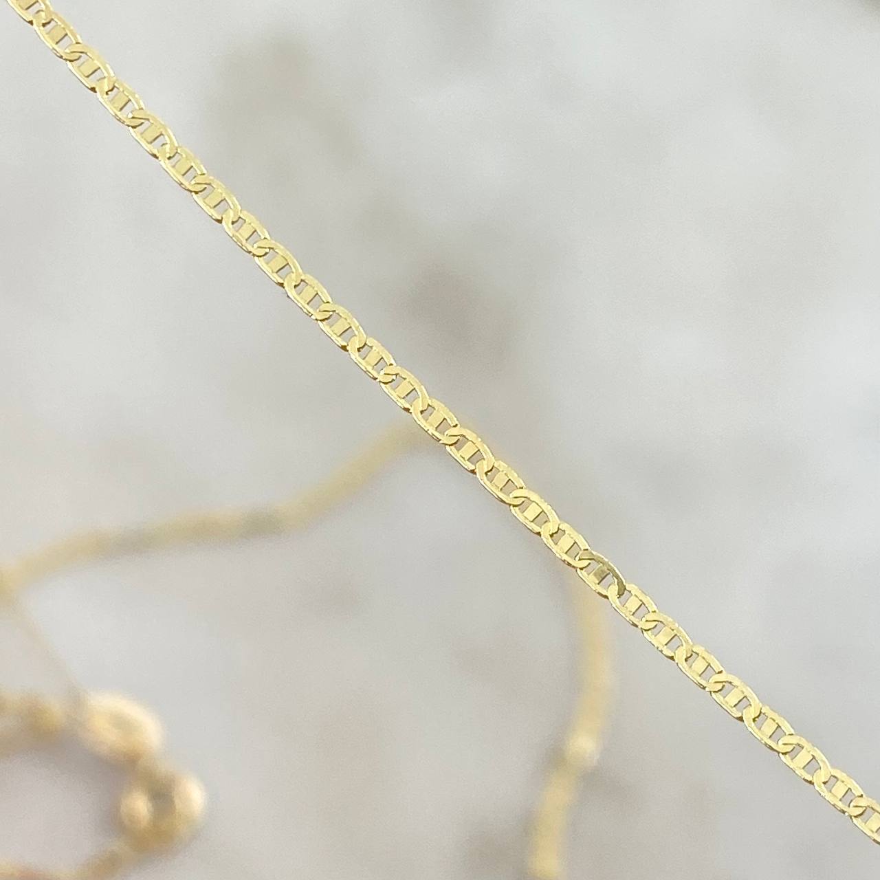 Cadena Escalera 1.35gr / 50cm / 1mm Oro Amarillo +3