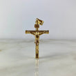 Dije Cristo Cruz 3.1gr / 5.6cm / Baston Semiatornillado Oro Amarillo