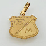 Dije Escudo Deportivo Millonarios  1.1gr / 2.8cm / Oro Amarillo 18K ©