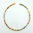 Pulso Lazo Especial 2.45gr / 19cm / 2.4mm +3 Tres Oros 18K *