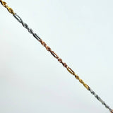 Pulso Lazo Especial 2.45gr / 19cm / 2.4mm +3 Tres Oros 18K *