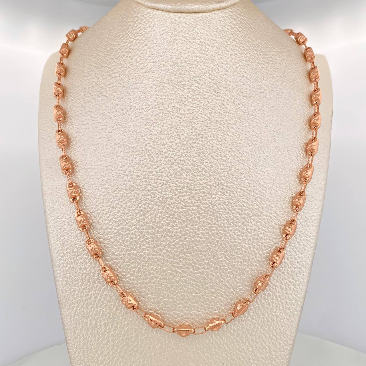 Cadena Rustica X 16.8gr / 72cm / 4.35mm Oro Rosa 18K $