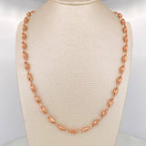 Cadena Rustica X  14.5gr / 62.5cm / 4.45mm Oro Rosa 18K $
