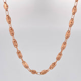 Cadena Rustica X 16.8gr / 72cm / 4.35mm Oro Rosa 18K $