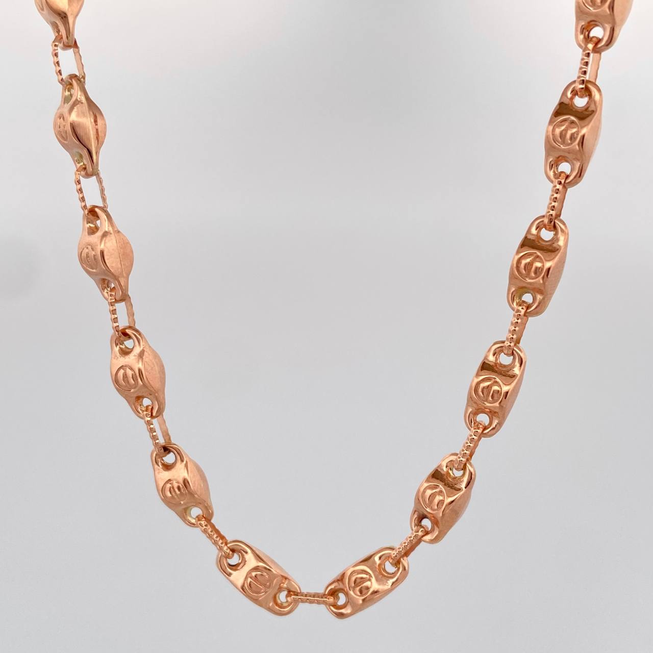 Cadena Rustica Tornillo 17.65gr / 72cm / 2.5mm Oro Rosa 18K %