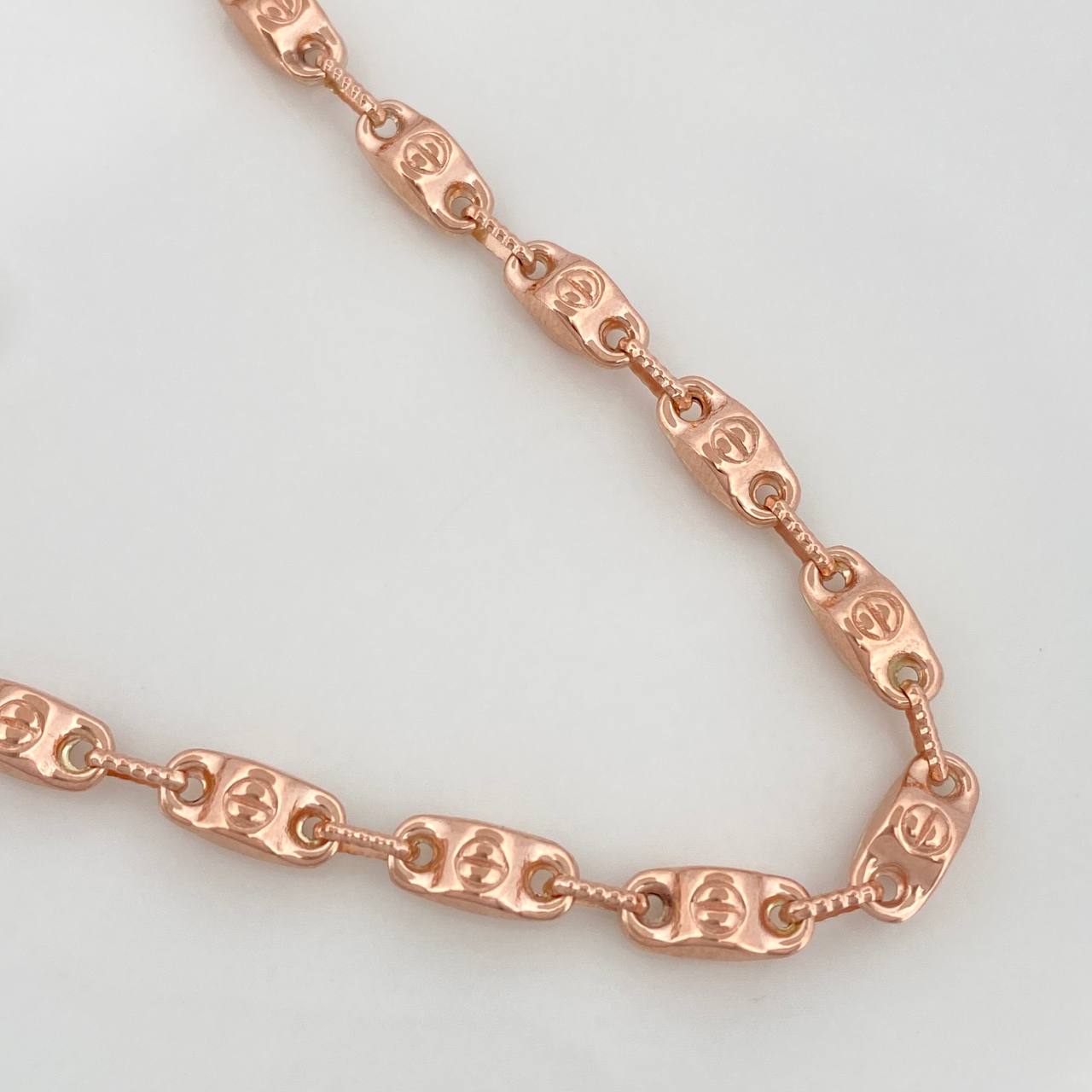 Cadena Rustica Tornillo 17.65gr / 72cm / 2.5mm Oro Rosa 18K %