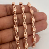 Cadena Rustica Tornillo 17.65gr / 72cm / 2.5mm Oro Rosa 18K %