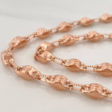 Cadena Rustica Tornillo 17.65gr / 72cm / 2.5mm Oro Rosa 18K %