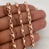 Cadena Rustica Burbuja 14.9gr / 62cm / 4.3mm Oro Rosa 18K $