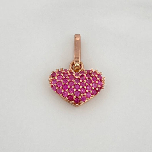 Dije Corazon 0.9gr / 1.3cm / Oro Rosa 18K