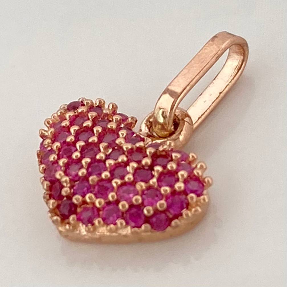 Dije Corazon 0.9gr / 1.3cm / Oro Rosa 18K