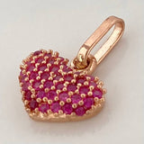 Dije Corazon 0.9gr / 1.3cm / Oro Rosa 18K