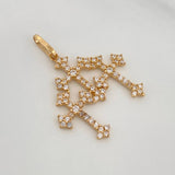 Dije Tres Cruces 1.5gr / 2.5cm / Oro Amarillo 18K %