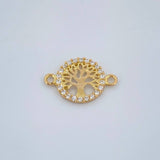 Herraje Arbol De La Vida 0.6gr / 1.4cm / Oro Amarillo 18K %