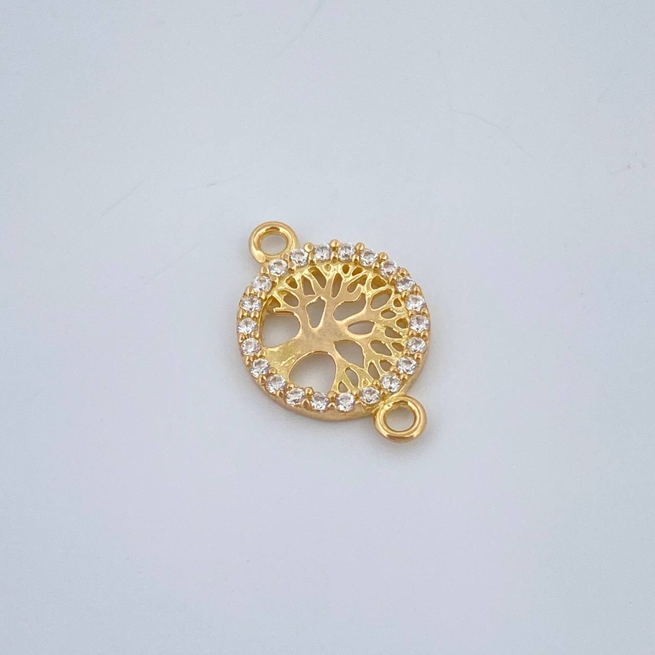 Herraje Arbol De La Vida 0.6gr / 1.4cm / Oro Amarillo 18K %