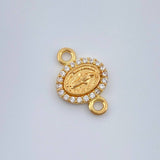 Herraje Virgen Milagrosa 0.75gr / 1.4cm / Oro Amarillo 18K %