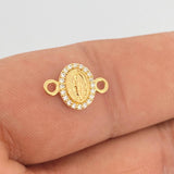 Herraje Virgen Milagrosa 0.65gr / 1.4cm / Oro Amarillo 18K %