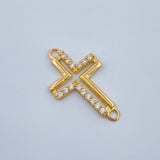 Herraje Cruz Silueta 0.55gr / 1.7cm / Oro Amarillo 18K %