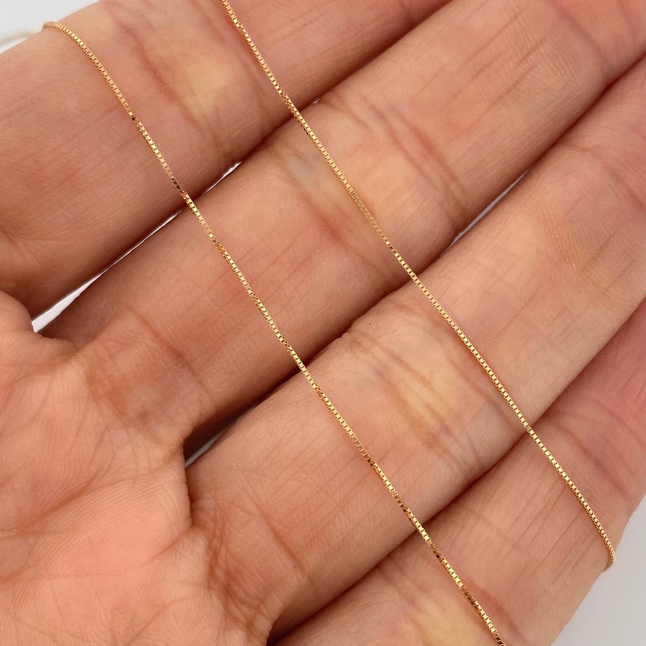 Set Cadena y Dije Veneciana + Dije Gata Esmeralda 1.15gr / 45cm / 0.4mm Oro Amarillo 18K (joya)%