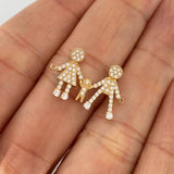 Herraje Familia Silueta 1.65gr / 2.1cm / Oro Amarillo 18K %