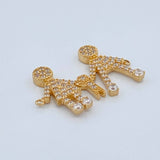 Herraje Familia Silueta 1.65gr / 2.1cm / Oro Amarillo 18K %