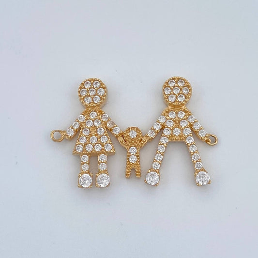 Herraje Familia Silueta 1.65gr / 2.1cm / Oro Amarillo 18K %