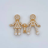 Herraje Familia Silueta 1.65gr / 2.1cm / Oro Amarillo 18K %