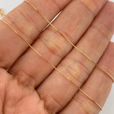 Set Cadena y Dije Veneciana + Dije Elefante Esmeralda 1.15gr / 45.3cm / 0.4mm Oro Amarillo 18K  (joya) %