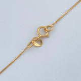 Set Cadena y Dije Veneciana + Dije Moño Tejido Esmeralda 1.45gr / 45cm / 0.4mm Oro Amarillo 18K  (joya) %