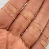 Set Cadena y Dije Veneciana + Dije Sirena Esmeralda 1.15gr / 40cm / 0.4mm Oro Amarillo 18K  (joya) %