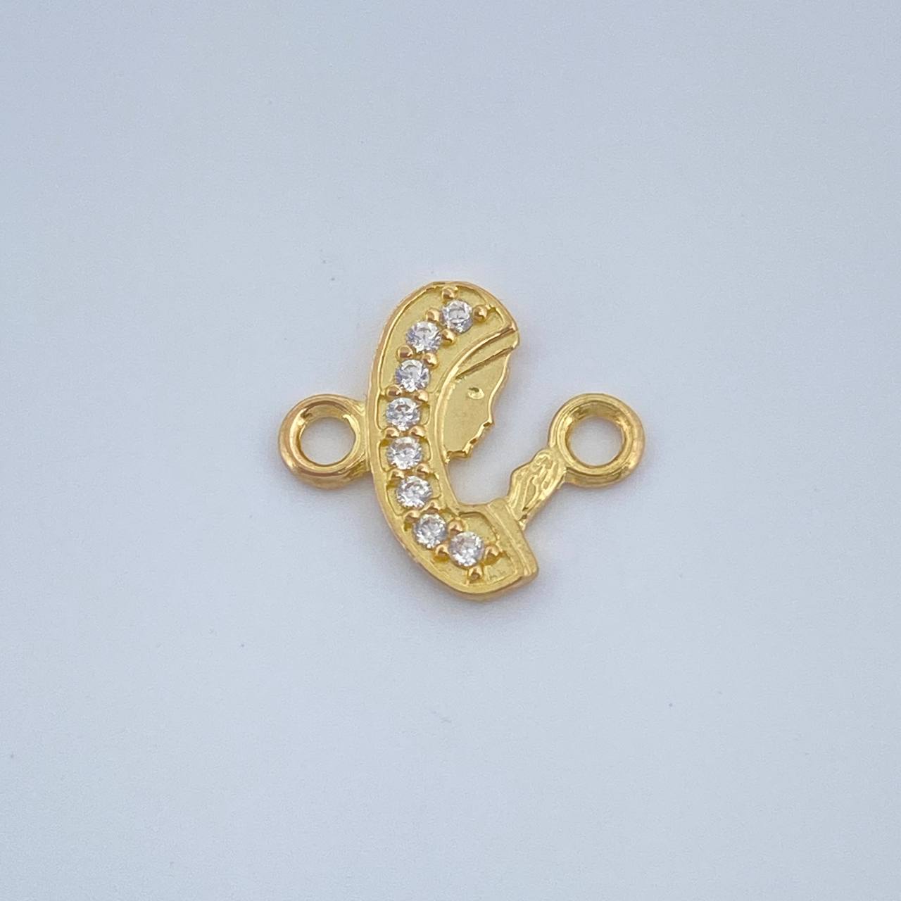 Herraje Virgen Maria 0.4gr / 1cm / Oro Amarillo 18K %