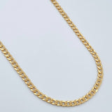 Cadena Cubana 8.25gr / 69.5cm / 3.2mm Oro Amarillo +1 18K %