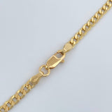 Cadena Cubana 8.25gr / 69.5cm / 3.2mm Oro Amarillo +1 18K %