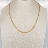 Cadena Cubana 4.15gr / 60.5cm / 2.35mm Oro Amarillo +1 18K %