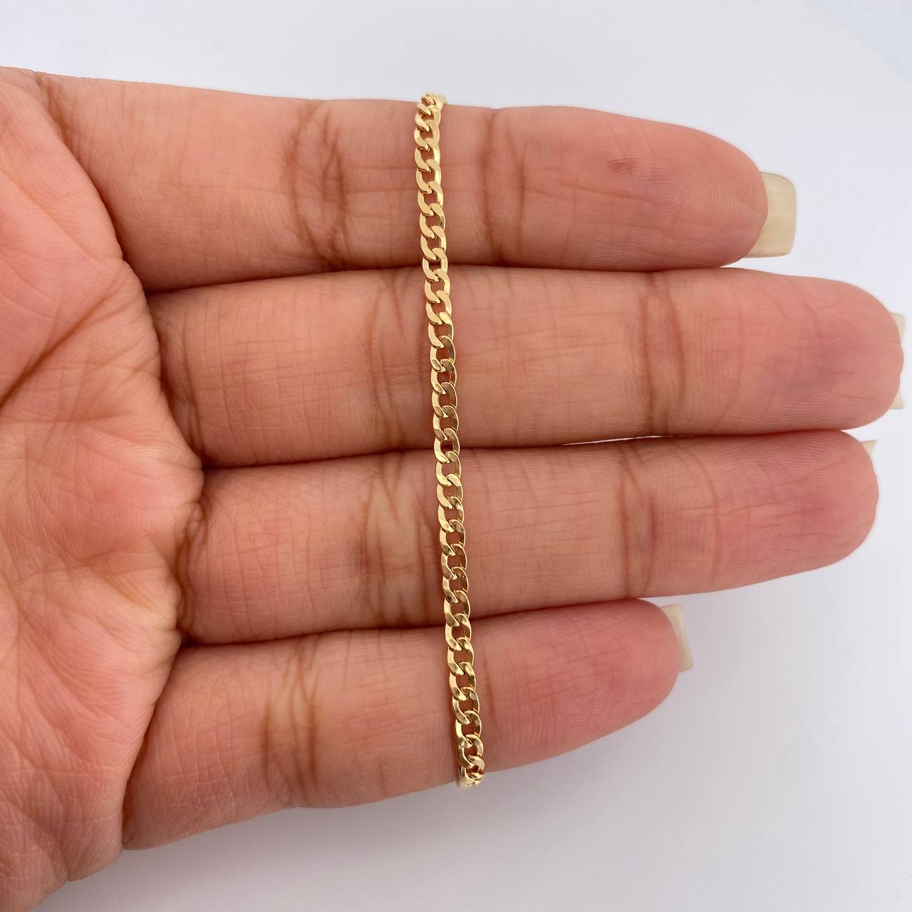 Pulso Cubano 1.95gr / 19cm / 2.76mm Oro Amarillo +1 18K %