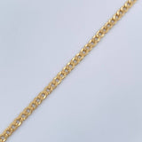 Pulso Cubano 2.8gr / 18.8cm / 3.17mm Oro Amarillo +1 18K %