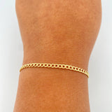 Pulso Cubano 2.8gr / 18.8cm / 3.17mm Oro Amarillo +1 18K %