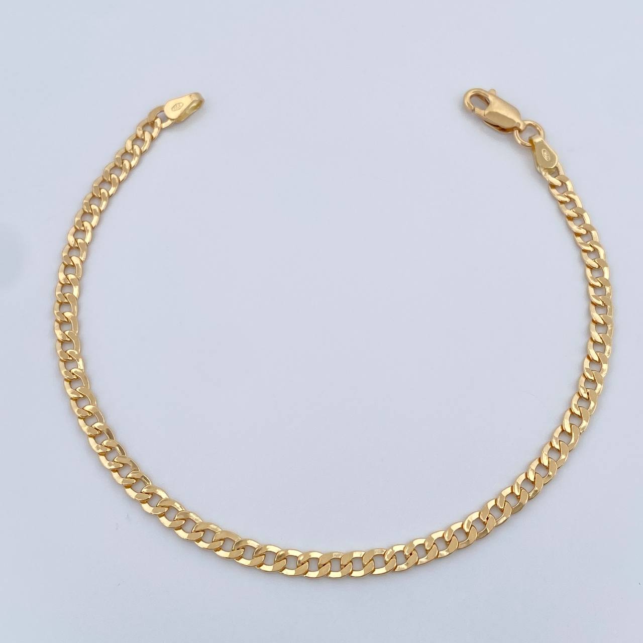 Pulso Cubano 2.75gr / 18.7cm / 3.23mm Oro Amarillo +1 18K %